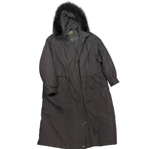 Forecaster Jackets & Blazers - Vintage Black Forecaster Hooded Long Coat 1X